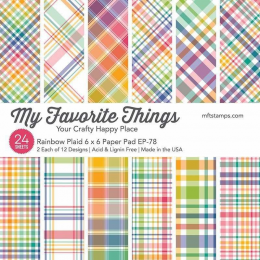 My Favorite Things Rainbow Plaid 6x6 Inch Paper Pa - My Favorite Things - 2