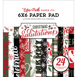 Echo Park Salutations Christmas 6x6 Inch Paper Pad - Echo Park Paper - 1