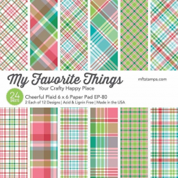 Blok papierów My Favorite Things - CHEERFUL PLAID 15x15 - My Favorite Things - 1