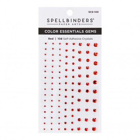 Kryształki Spellbinders Essentials Gems - RED MIX / CZERWONE - Spellbinders - 1