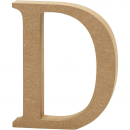 Litera D z MDF - 13 cm