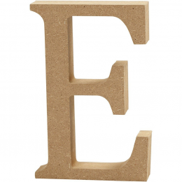 Litera E z MDF - 8 cm