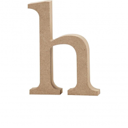 Litera h z MDF - 13 cm