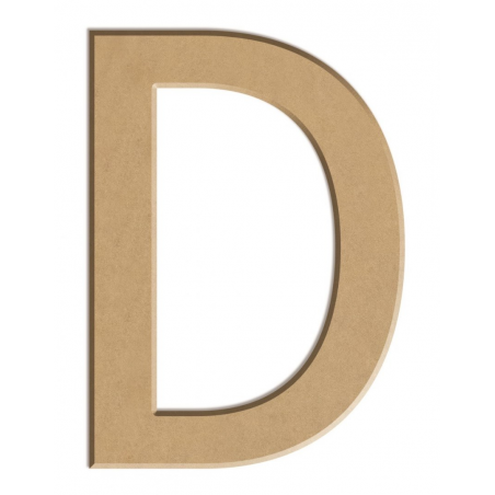 Litera płaska D z MDF - 40 cm - Aladine - 1