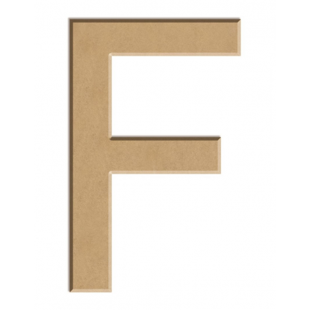 Litera płaska F z MDF - 40 cm - Aladine - 1
