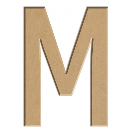 Litera płaska M z MDF - 10 cm - Aladine - 1