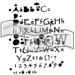 Szablon Mini Alfabet Zaczarowany 13,9 - The Crafter`s Workshop - 1