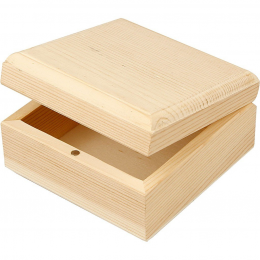 Drewniane pudełko na biżuterię Creativ Company - 9x9x5 cm - Creativ Company - 1