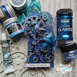 Farba akrylowa Finnabair Art Alchemy - Metallique - ROYAL BLUE 50ml - Finnabair - 2