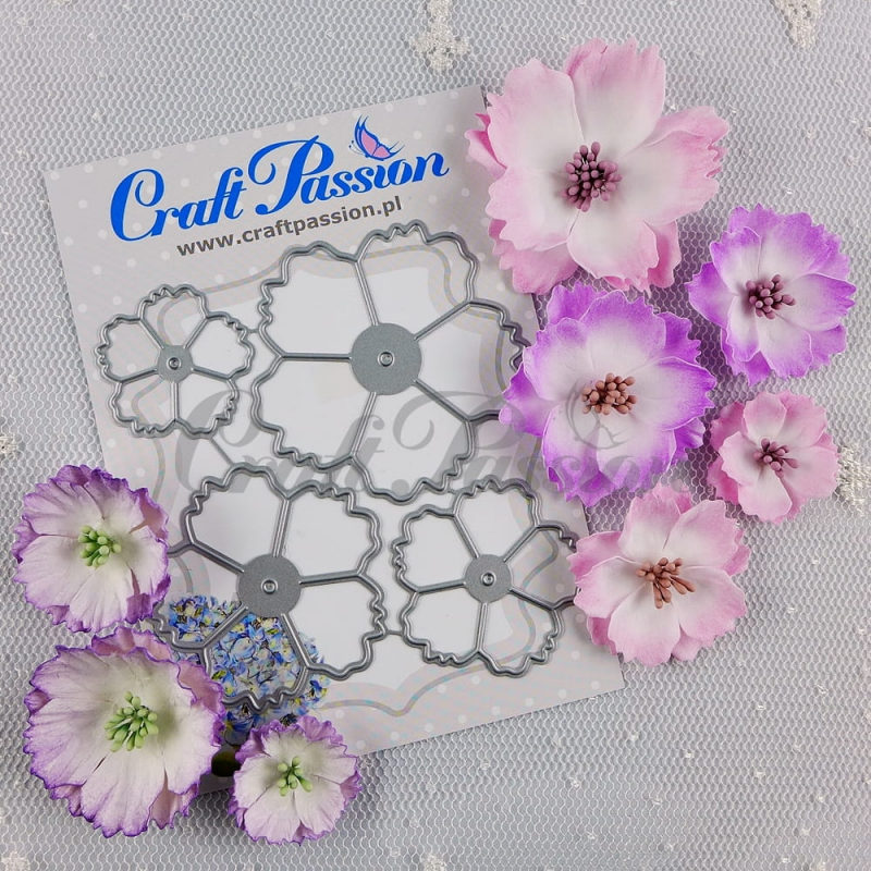 Komplet wykrojników kwiaty nr 8 - Craft Passion - 2