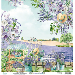 Papier Mintay Papers - LAVENDER FARM 03 30x30 - Mintay Papers - 3