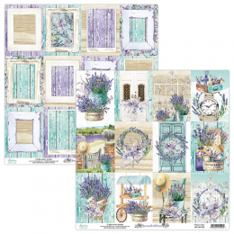 Papier Mintay Papers - LAVENDER FARM 06 30x30 - Mintay Papers - 1