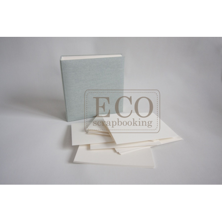 Album Eco-Scrapbooking - BAZYLISZEK - KREMOWY Z MIĘTOWĄ OKŁADKĄ 16x16 - 6 kart - Eco-scrapbooking - 1