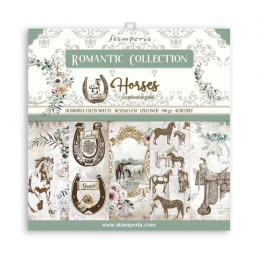 Blok papierów Stamperia - ROMANTIC HORSES 20 x 20 cm - Stamperia - 1