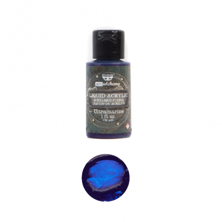 Farba akrylowa Finnabair Art Alchemy - Liquid Acrylic - ULTRAMARINE 30ml - Finnabair - 1
