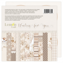 Blok papierów Lemoncraft - WAITING FOR YOU - 15x15 - LemonCraft - 9