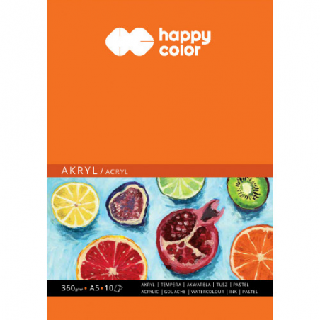 Blok do akrylu Happy Color A4 - 10 ark. - Happy Color - 1