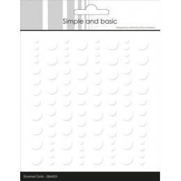 Naklejki wypukłe Simple and Basic - Enamel Dots - SOFT WHITE / BIAŁE 96 szt. - Simple and Basic - 1