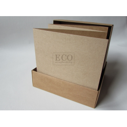 Album harmonijka w pudełku 15,5 x 15,5 cm - kraft - Eco-scrapbooking - 1