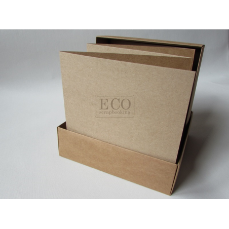 Album harmonijka w pudełku Eco-Scrapbooking - KRAFT 15,5x15,5 - Eco-scrapbooking - 1