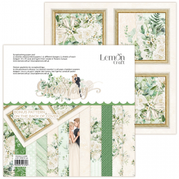 Blok papierów Lemoncraft - GREENERY - 20x20 - LemonCraft - 1