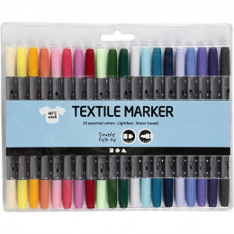 Zestaw markerów do tkanin Creativ Company - 20 kolorów - Creativ Company - 2