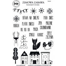 Zestaw naklejek napisów Studio Forty - ZIMOWA ZABAWA (PL) - Studio Forty - 1
