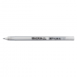 Długopis żelowy Sakura Gelly Roll 05 Fine - BIAŁY 0,3 mm - Sakura - 1