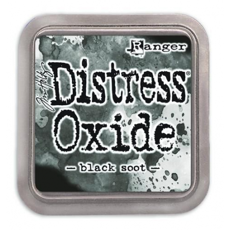 Distress Oxide Ink Pad - Poduszka z tuszem - Black Soot - Ranger - 1