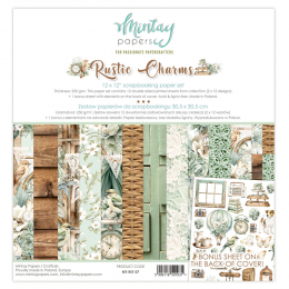 Blok papierów Mintay Papers - RUSTIC CHARMS 30x30 - Mintay Papers - 1