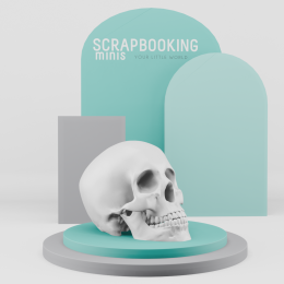 Miniatura 3D Scrapbooking Minis - CZASZKA DUŻA - Scrapbooking Minis - 2