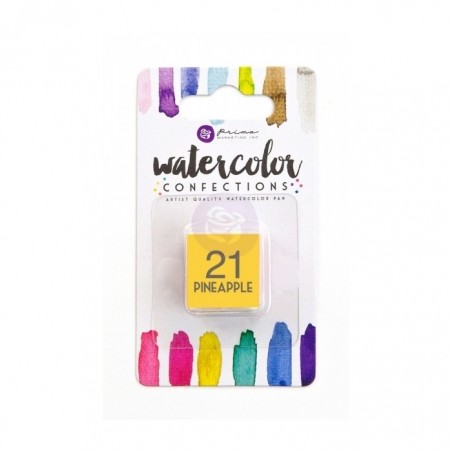 Watercolor Confections Singles - 21 Pineapple - Prima Marketing - 1