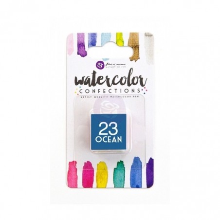 Watercolor Confections Singles - 23 Ocean - Prima Marketing - 1