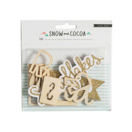 Drewniane ozdoby American Crafts - SNOW & COCOA - American Crafts - 1