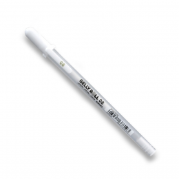 Długopis żelowy Sakura Gelly Roll 08 Medium - BIAŁY 0,4 mm - Sakura - 1