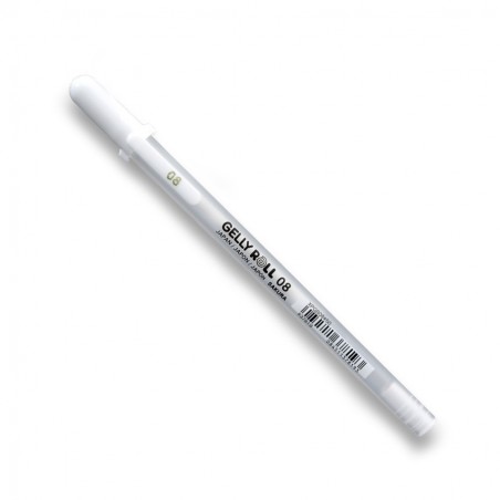 Długopis żelowy Sakura Gelly Roll - BIAŁY 08 MEDIUM 0,4mm - Sakura - 1