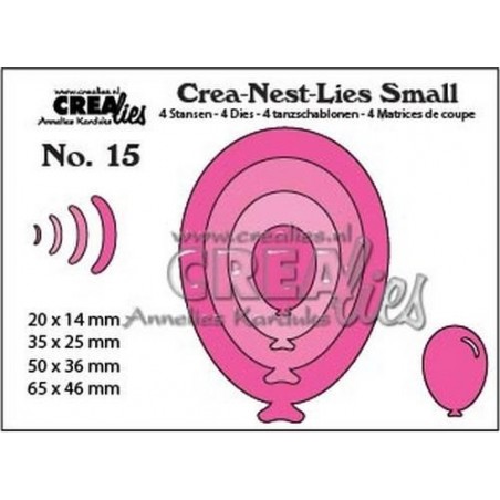Wykrojniki Crealies - Crea-Nest Small nr 15 - Balony - Crealies - 1