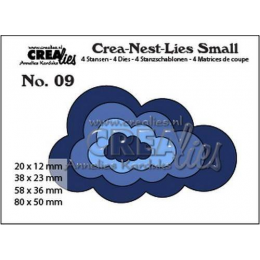 Wykrojniki Crealies Crea-Nest-Lies Small - 09 CHMURY MAŁE 4 szt. - Crealies - 1