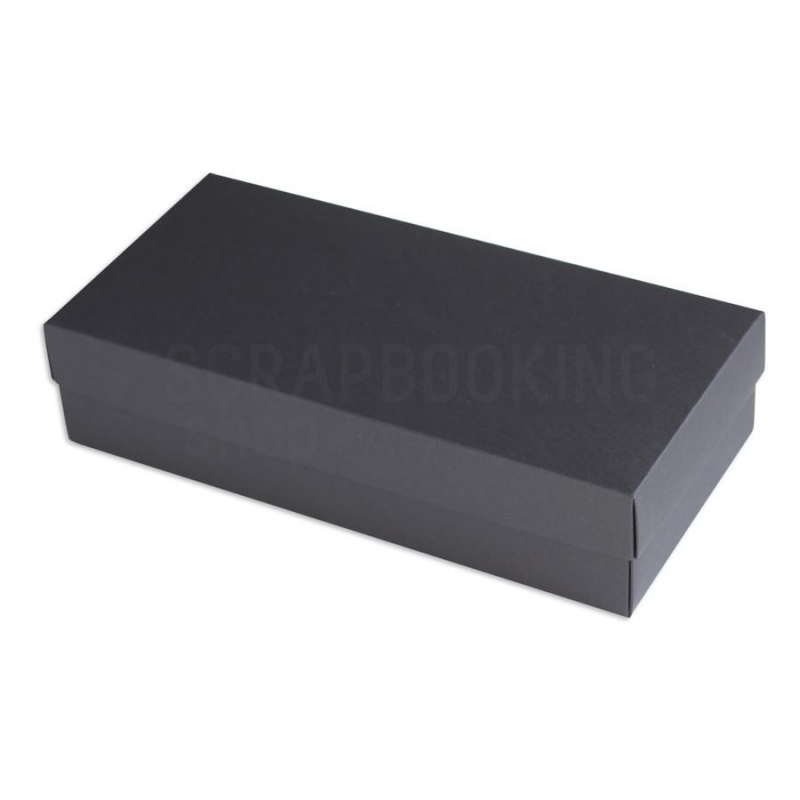 Pudełko 12x25x6 cm - czarne - Eco-scrapbooking - 1