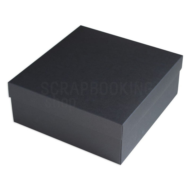 Pudełko 22x21x8,5 cm - czarne - Eco-scrapbooking - 1