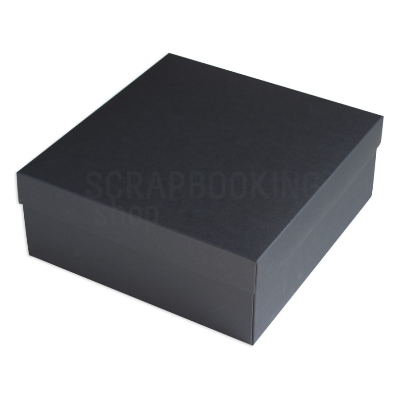Pudełko na album 18x17x8 cm - czarne - Eco-scrapbooking - 1