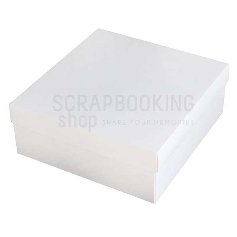 Pudełko na kartkę Eco-Scrapbooking - BIAŁE 16x16x2,5 - Eco-scrapbooking - 1