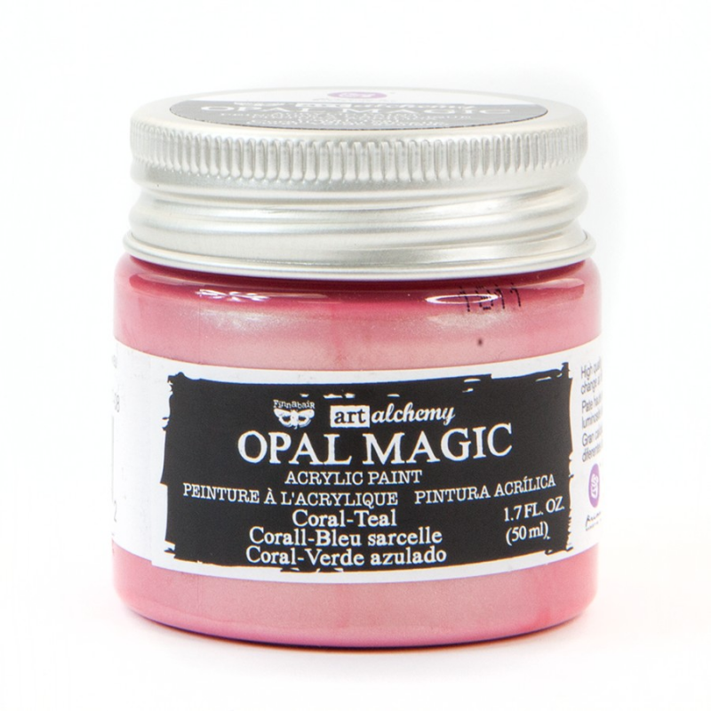 Farba akrylowa Finnabair Art Alchemy - Opal Magic - CORAL-TEAL 50ml - Finnabair - 1