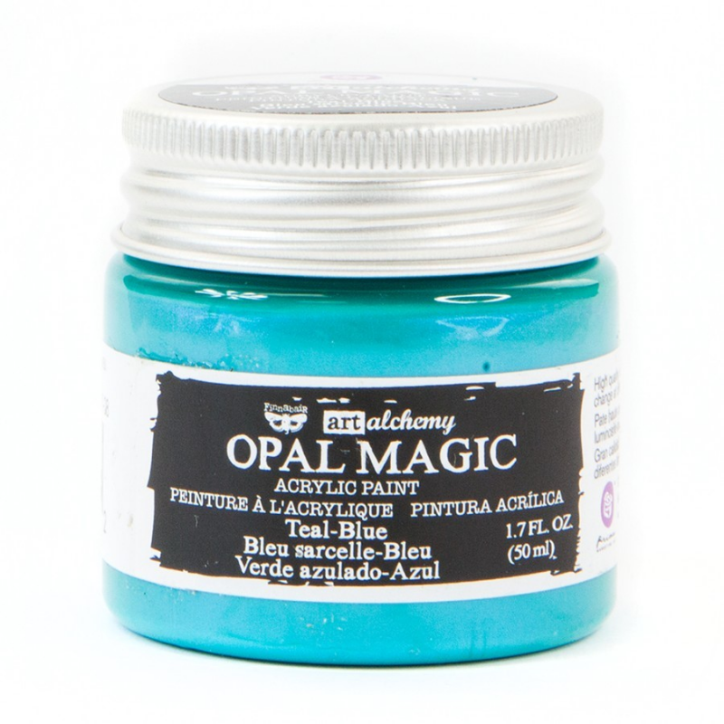 Farba akrylowa Finnabair Art Alchemy - Opal Magic - TEAL-BLUE 50ml - Finnabair - 1