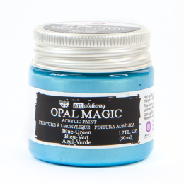 Art Alchemy - Akrylowa Farba Opal Magic - Blue-Green - Finnabair - 1