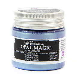 Art Alchemy-Opal Magic Acrylic Paint Violet-Green - Finnabair - 1