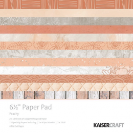 Blok papierów Kaisercraft - PEACHY 16,5x16,5 - Kaisercraft - 1
