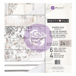 Zestaw papierów - Pretty Pale 30x30 cm - Prima Marketing - 1