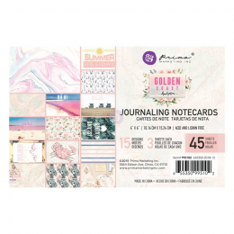 Golden Coast 4X6 Journaling Cards - 45 sheets - Prima Marketing - 1