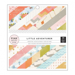 Blok papierów Pink Paislee - LITTLE ADVENTURER GIRL 15x15 - Pink Paislee - 1